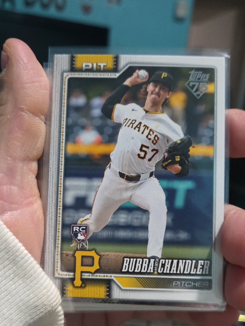 Topps Pirates Pitcher Card - White/Black/Gold